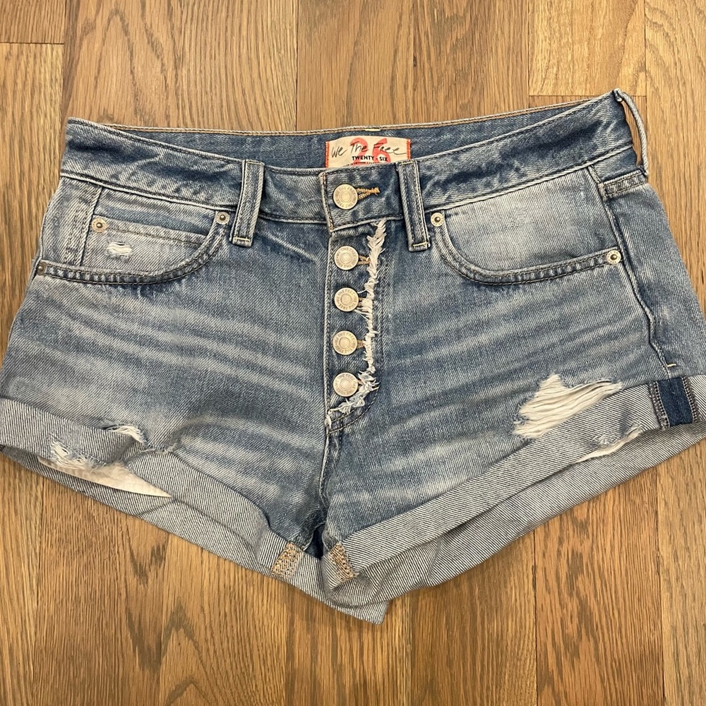 Free People Romeo Rolled Cut Off Shorts